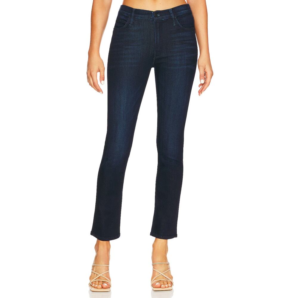Mother Denim The Mid Rise Dazzler Ankle Jeans Dark Blue Stretch Women's Size 31